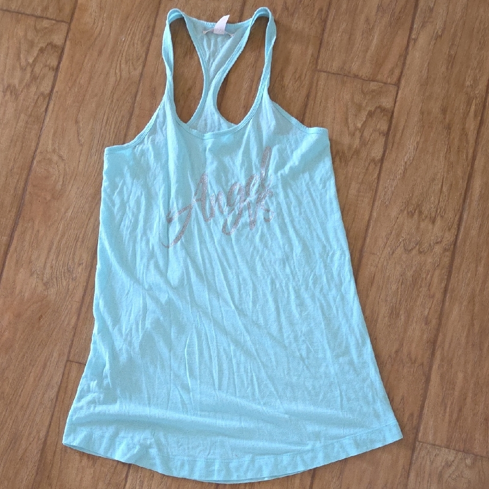 Light Blue Women's Tank Top Nightshirt